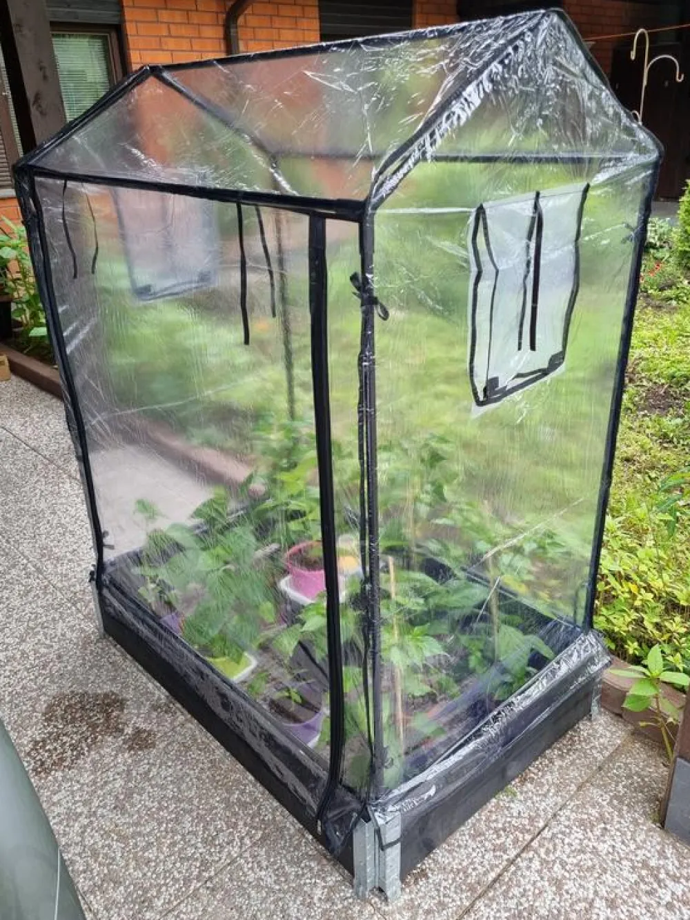 Clearance Kasvihuone lavakaulukselle 115x76x110/130 cm Kasvihuoneet Muovilla|Minikasvihuoneet