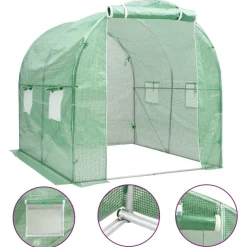 Kasvihuone 4m² 2x2x2 m*FinePRICE Online