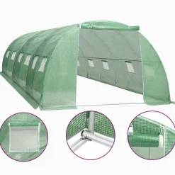 Best Kasvihuone 24m² 6x4x2 m Kasvihuoneet Muovilla