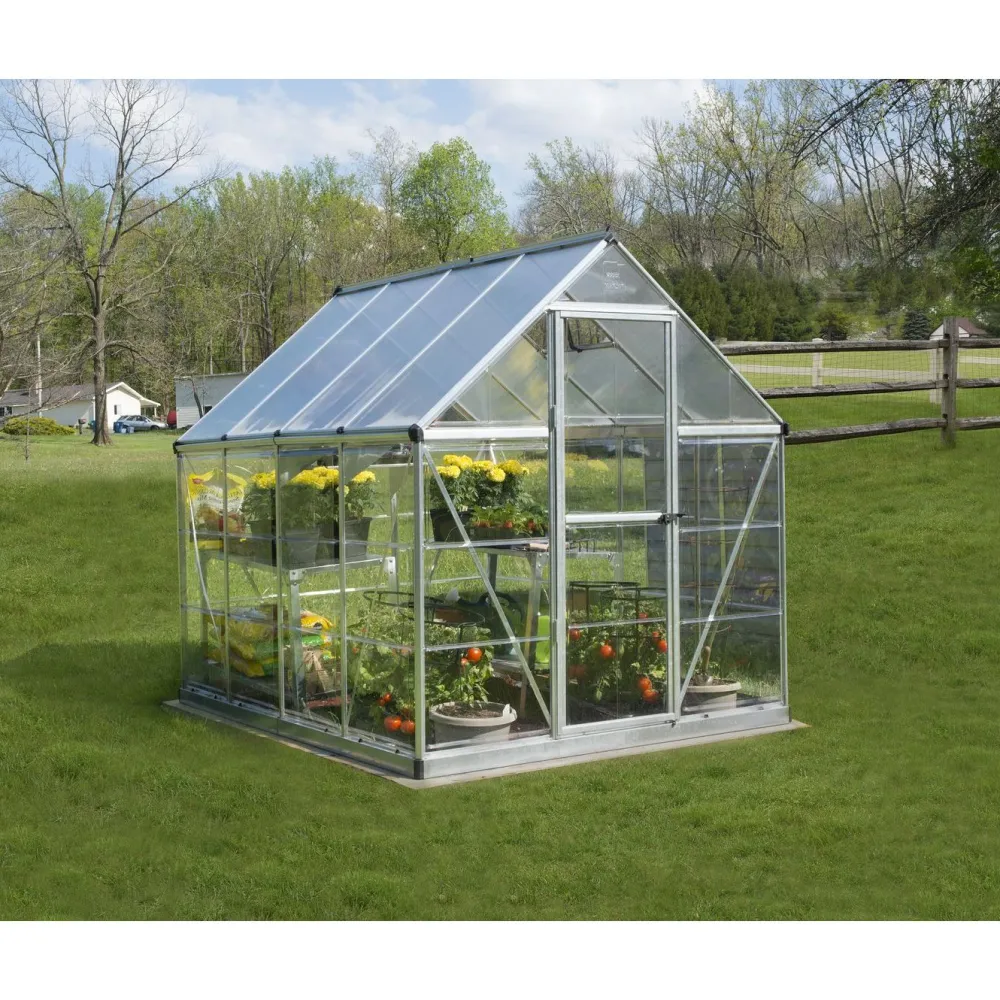 Kasvihuone Hybrid 4,6 m² 6x8 ft hopea*Palram-Canopia Sale
