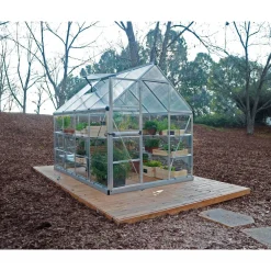 Kasvihuone Hybrid 4,6 m² 6x8 ft hopea*Palram-Canopia Sale