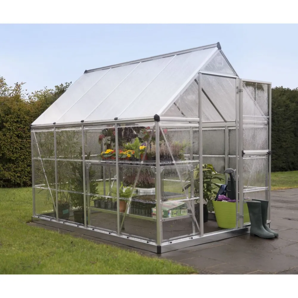 Kasvihuone Hybrid 4,6 m² 6x8 ft hopea*Palram-Canopia Sale