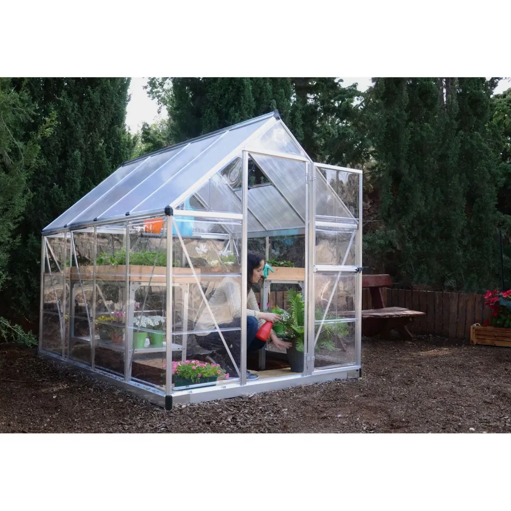 Kasvihuone Hybrid 4,6 m² 6x8 ft hopea*Palram-Canopia Sale