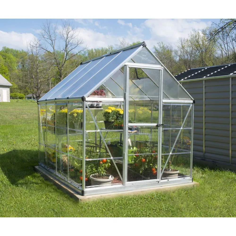 Kasvihuone Hybrid 4,6 m² 6x8 ft hopea*Palram-Canopia Sale