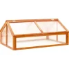 Kasvihuone ruskea 114x80x50 cm kuusi (16415)*FinePRICE Best