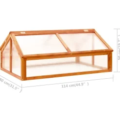 Kasvihuone ruskea 114x80x50 cm kuusi (16415)*FinePRICE Best