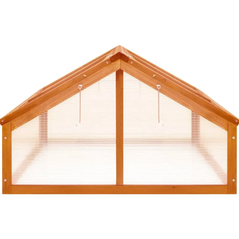 Kasvihuone ruskea 114x80x50 cm kuusi (16415)*FinePRICE Best