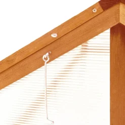 Kasvihuone ruskea 114x80x50 cm kuusi (16415)*FinePRICE Best