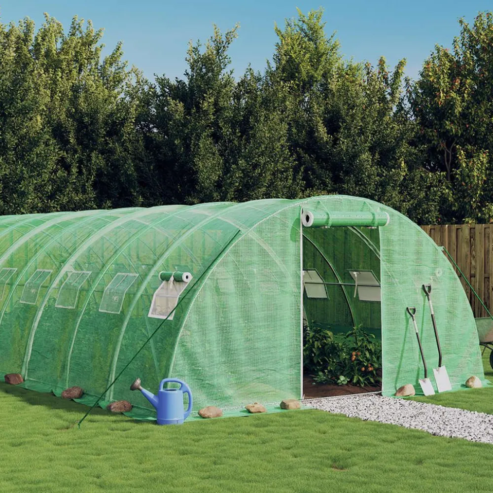 Kasvihuone teräsrungolla, eri kokoja ja värejä (29940)*FinePRICE Clearance