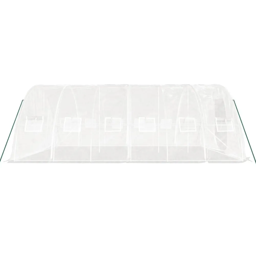 Clearance Kasvihuone teräsrungolla, eri värejä ja kokoja (29941) Kasvihuoneet Muovilla|Kaarikasvihuoneet