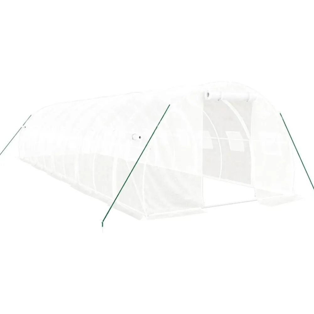 Kasvihuone teräsrungolla, 3x2x2 m - 24x3x2 m, eri kokoja ja värejä (29939)*FinePRICE Sale