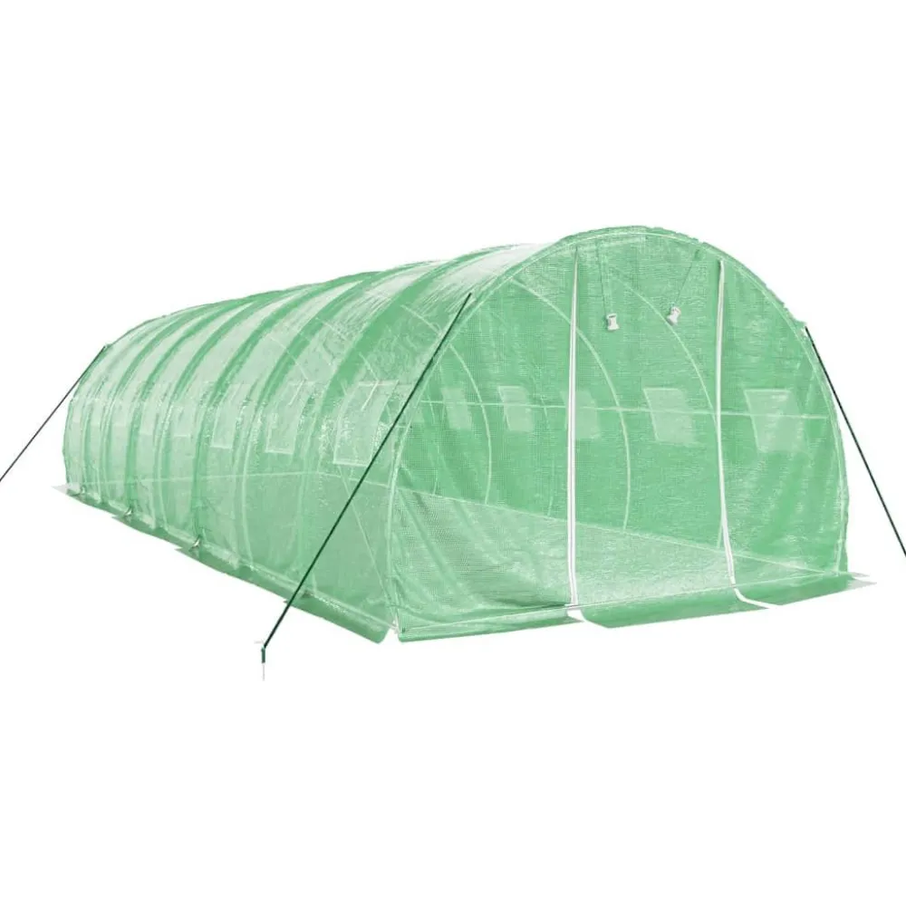 Kasvihuone teräsrungolla, 3x2x2 m - 24x3x2 m, eri kokoja ja värejä (29939)*FinePRICE Sale