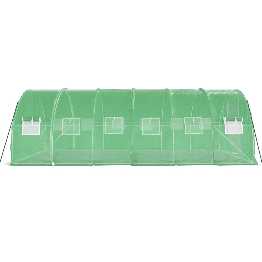 Kasvihuone teräsrungolla, 3x2x2 m - 24x3x2 m, eri kokoja ja värejä (29939)*FinePRICE Sale