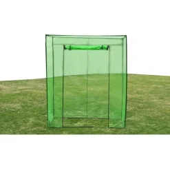 Kasvihuone teräsrunko PVC, 170x80x200 cm*FinePRICE Discount