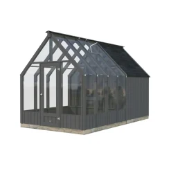 Kasvihuone vajalla Emilia 5,4+4,0 m2 Kasvihuoneet Lasilla