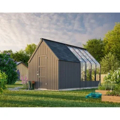 Kasvihuone vajalla Emilia 5,4+4,0 m2 Kasvihuoneet Lasilla