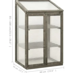 Kasvihuone 60x45x100 cm kuusi (14849)*FinePRICE Hot