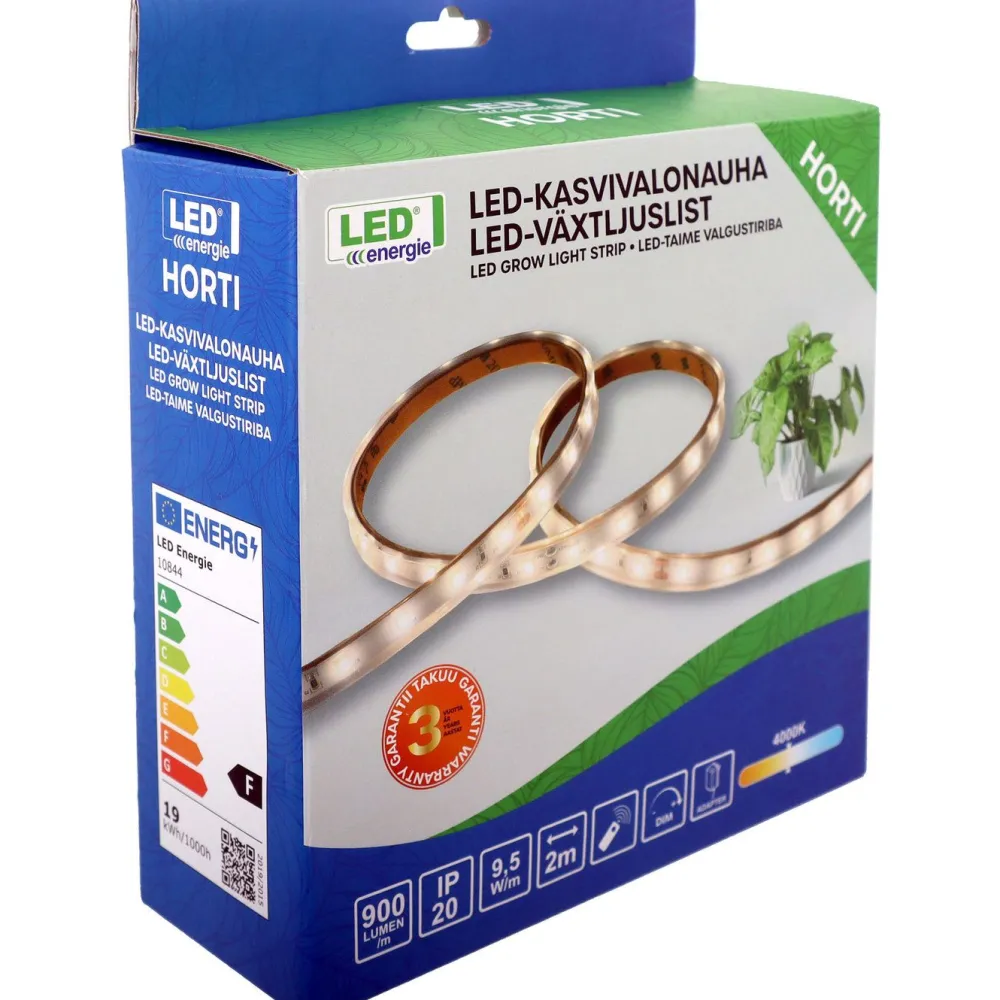 Kasvivalonauha , Horti 2m 4000K 900lm/m IP20 9,5W/m*LED Energie Sale