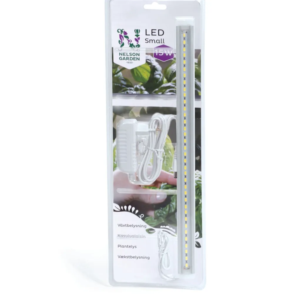 Kasvivalo LED-lista Small, muuntajalla, 15W, 39cm*Nelson Garden Sale