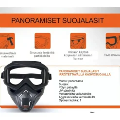 Kasvosuojain suojalaseilla Goggles*Doka Discount