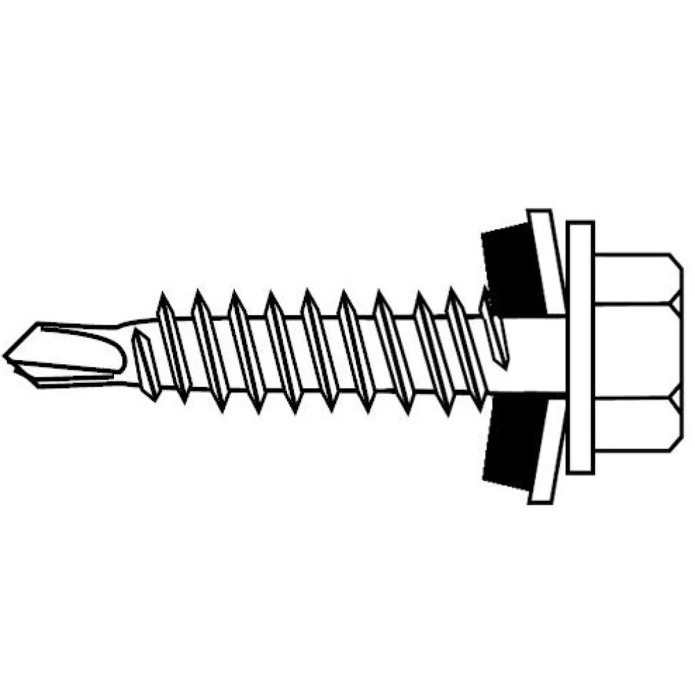 New Kateruuvi RAS1WD, 4.8x28mm, 100kpl, eri värejä Kattopellit|Pienrauta