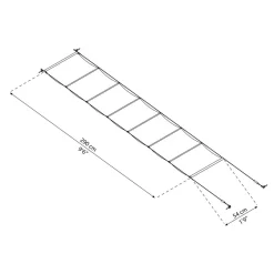 Kattokaihtimet Feria 3 x 5,5 m terassikatokseen valkoinen*Palram-Canopia Clearance