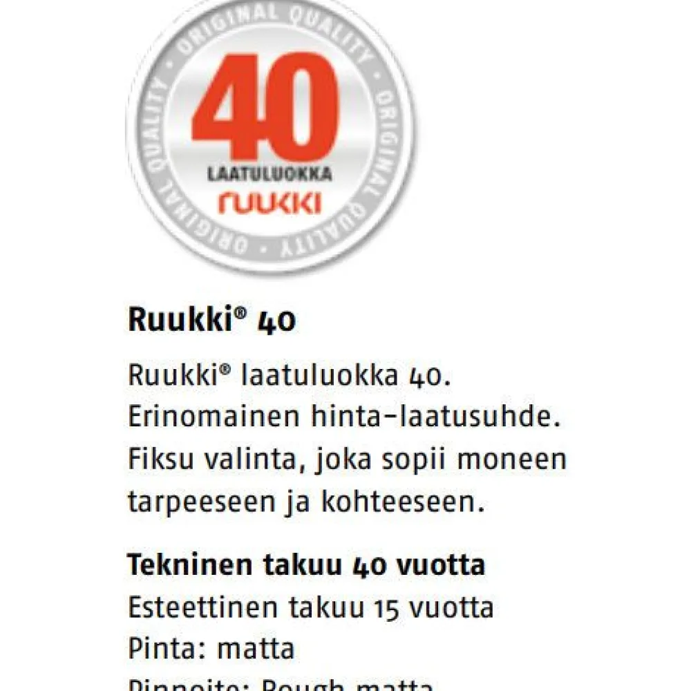 Discount Kattopelti Tiilikainen, 0.5mm, Rough matta, eri värejä Kattopellit