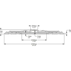 Online Kattorosetti R09 Ø485 mm polyuretaani valkoinen Kattolistat