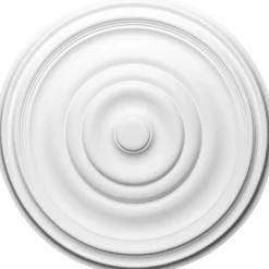 Online Kattorosetti R09 Ø485 mm polyuretaani valkoinen Kattolistat