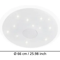 Kattovalaisin Lanciano Ø66cm 36W LED CCT valkoinen*Eglo