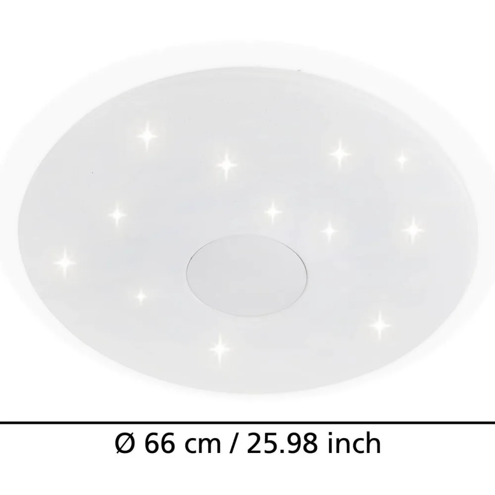 Kattovalaisin Lanciano Ø66cm 36W LED CCT valkoinen*Eglo