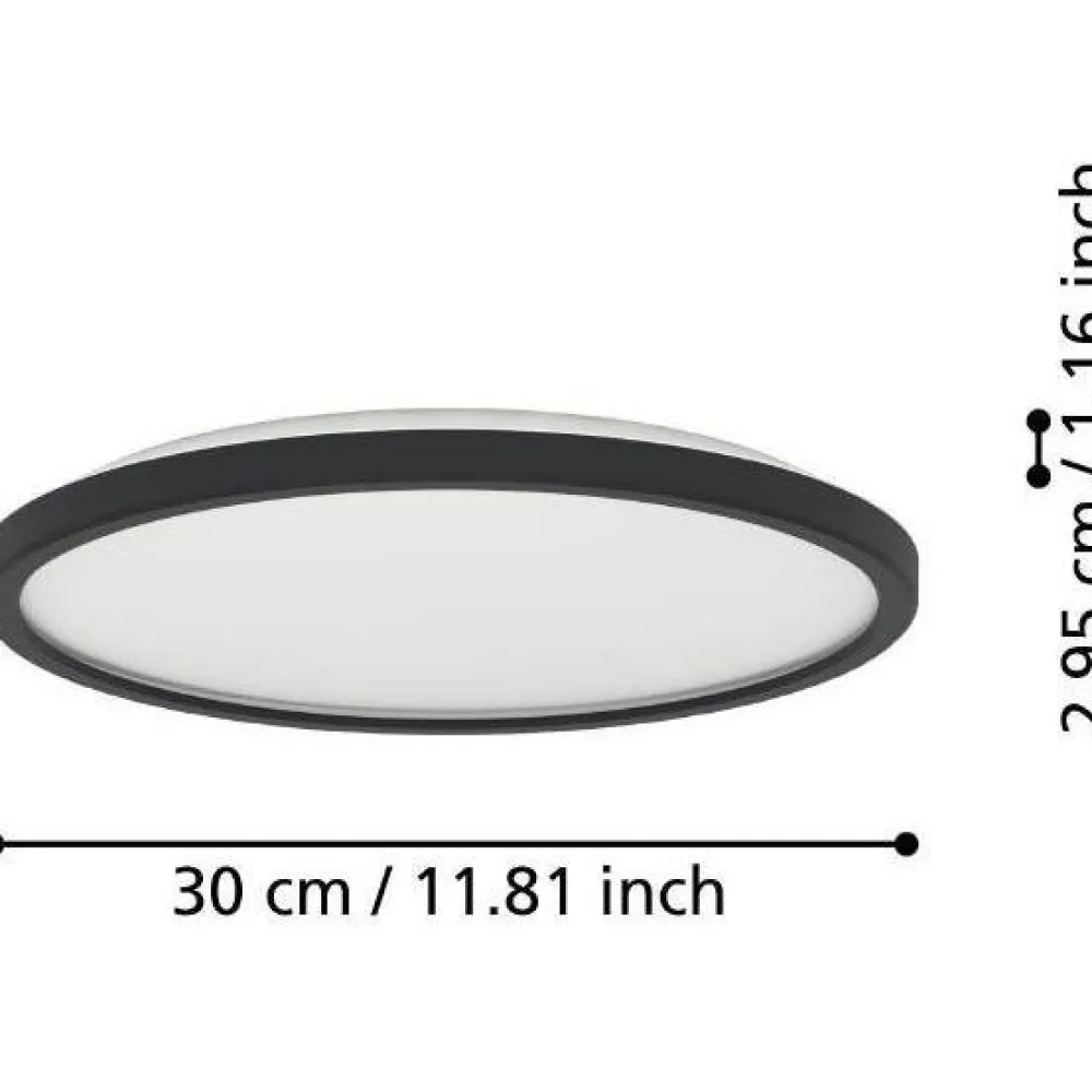 Kattovalaisin Rovito LED CCT IP44 eri kokoja*Eglo New
