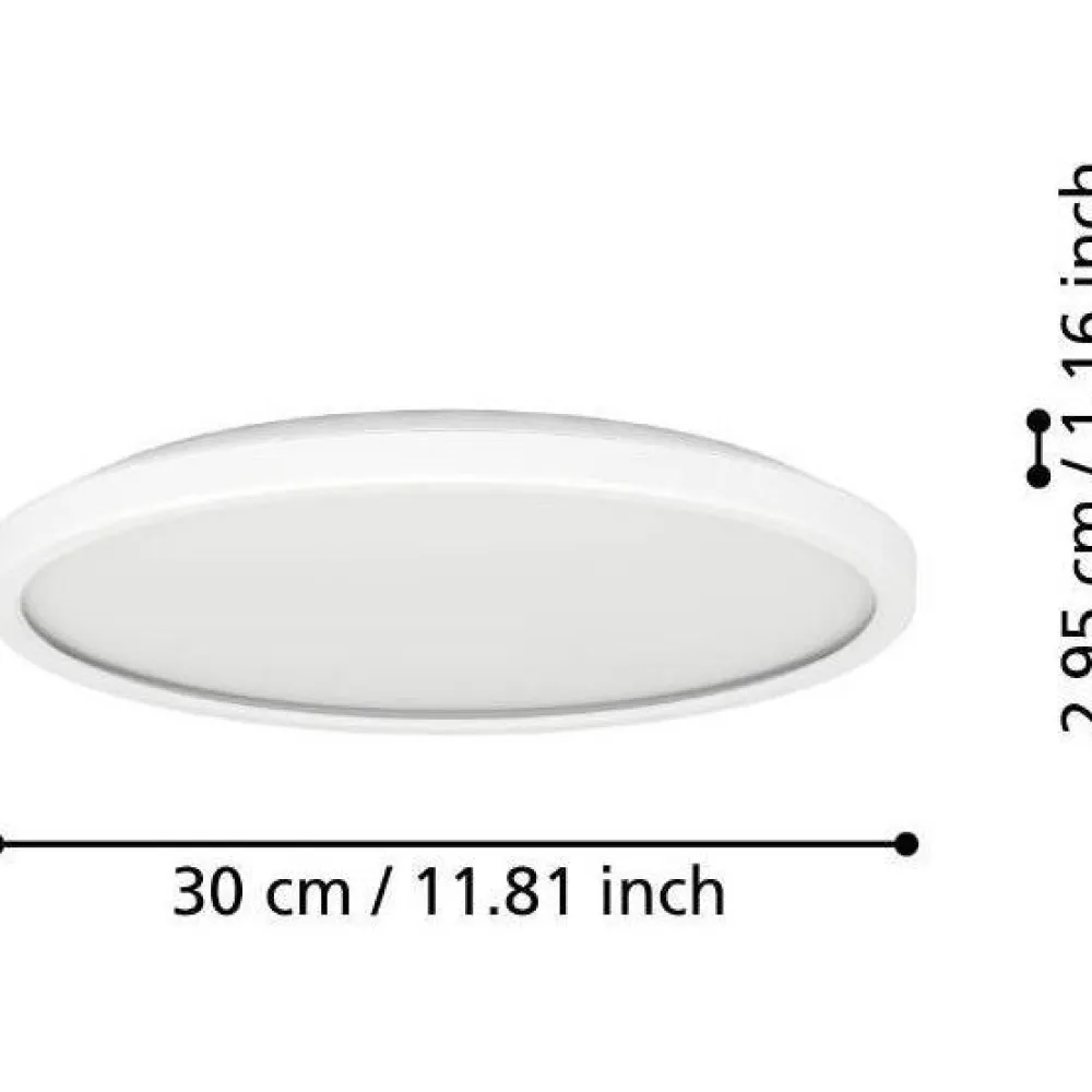 Kattovalaisin Rovito LED CCT IP44 eri kokoja*Eglo New