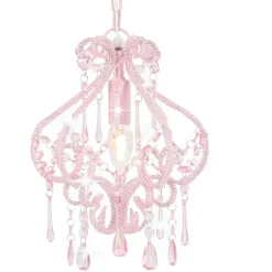 Kattovalaisin helmillä pinkki pyöreä e14*FinePRICE Discount