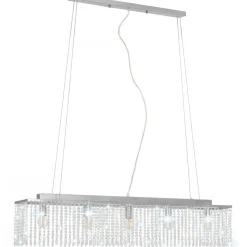 New Kattovalaisin kristallihelmillä hopea 104 cm e14 Kattokruunut