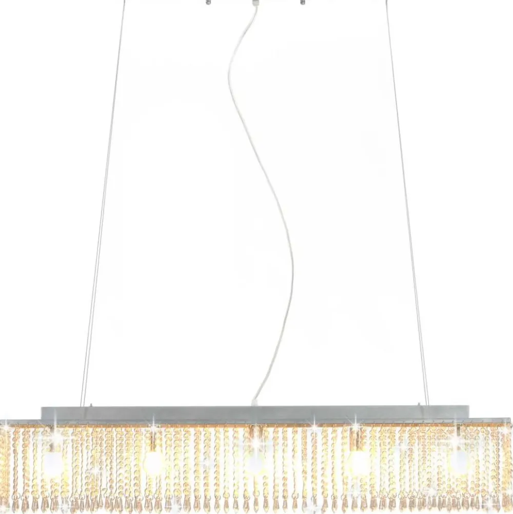 New Kattovalaisin kristallihelmillä hopea 104 cm e14 Kattokruunut