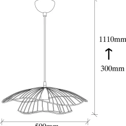 Kattovalaisin Vilja 50 cm eri värejä*Linento Lighting Sale