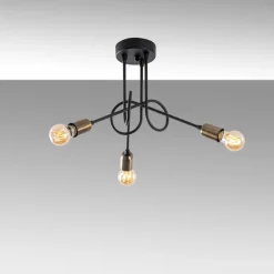 Kattovalaisin Viraj 3-osainen musta/pronssi*Linento Lighting Best