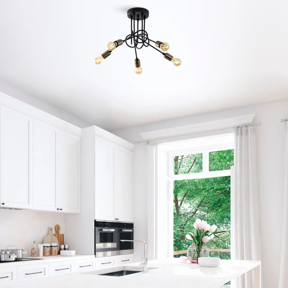 Kattovalaisin Viraj 5-osainen musta/pronssi*Linento Lighting Online