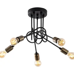 Kattovalaisin Viraj 5-osainen musta/pronssi*Linento Lighting Online