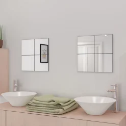 Discount Kehyksettömät palapeilit lasi 8 kpl 20,5 cm Peilit
