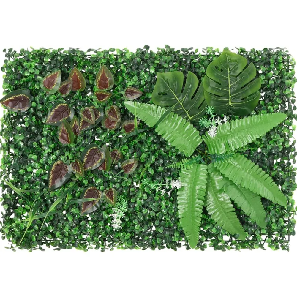 Outlet Keinotekoinen kasviaita 24 kpl vihreä 40x60 cm (66649) Tekokasvit Ja Kranssit