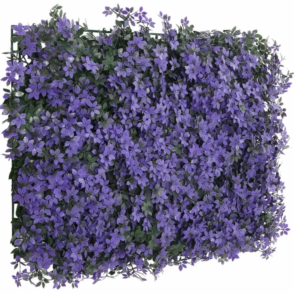 Online Keinotekoinen lehtiaita 24 kpl violetti 40x60 cm (66643) Tekokasvit Ja Kranssit