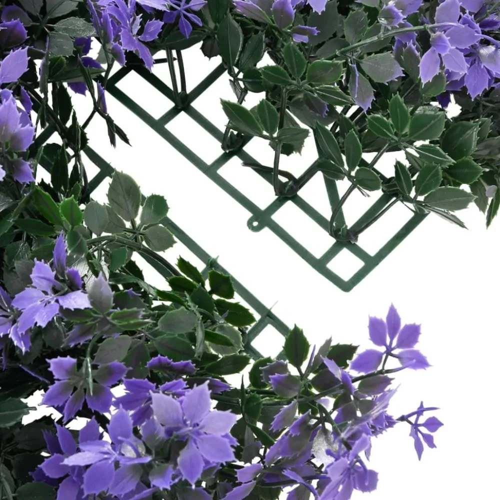 Online Keinotekoinen lehtiaita 24 kpl violetti 40x60 cm (66643) Tekokasvit Ja Kranssit
