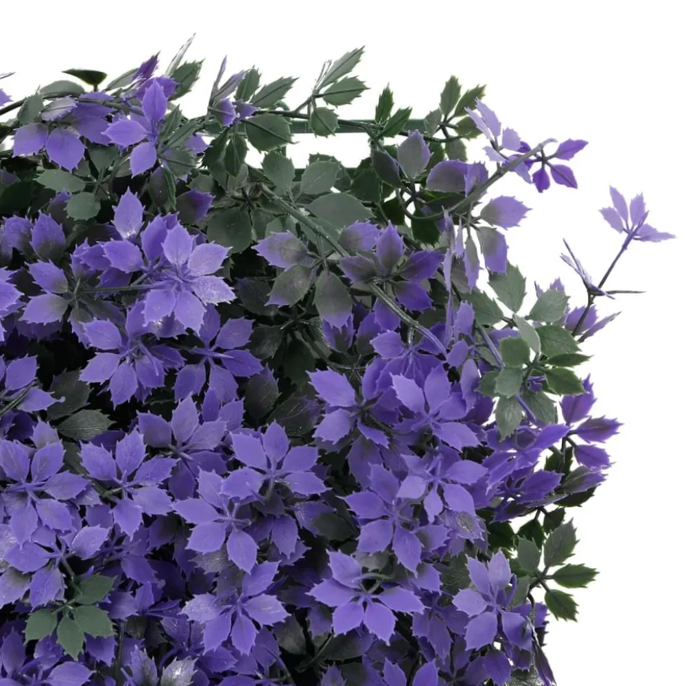 Online Keinotekoinen lehtiaita 24 kpl violetti 40x60 cm (66643) Tekokasvit Ja Kranssit