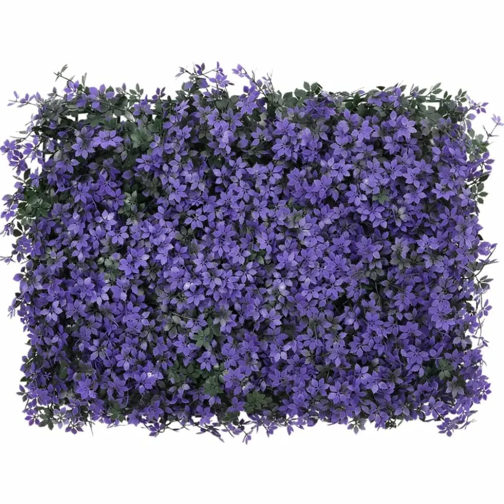 Online Keinotekoinen lehtiaita 24 kpl violetti 40x60 cm (66643) Tekokasvit Ja Kranssit