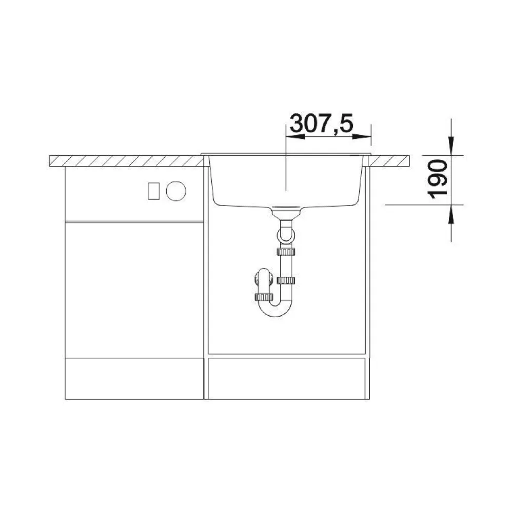 Clearance Keittiöallas Dalago 6, 615x510mm, silgranit, eri värejä Tiskialtaat Ja -Pöydät