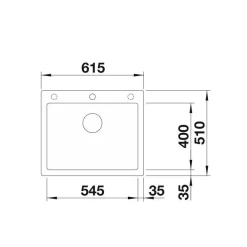 Clearance Keittiöallas Pleon 6, 615x510mm, Silgranit, eri värejä Tiskialtaat Ja -Pöydät