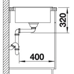 Keittiöallas Zia XL 6 S 1000x500mm silgranit Tiskialtaat Ja -Pöydät