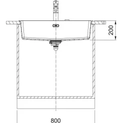 Keittiöallas Maris MRG 210-72 753x433mm Fragranite*Franke Hot